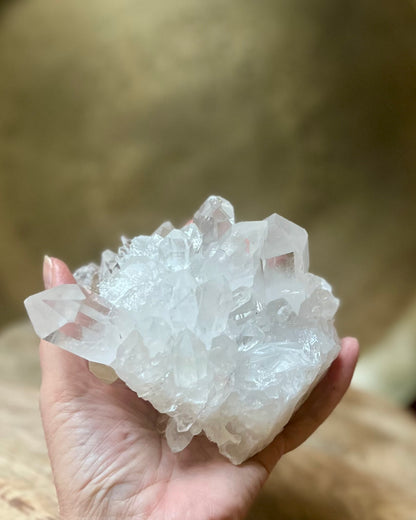 Rock crystal rough cluster