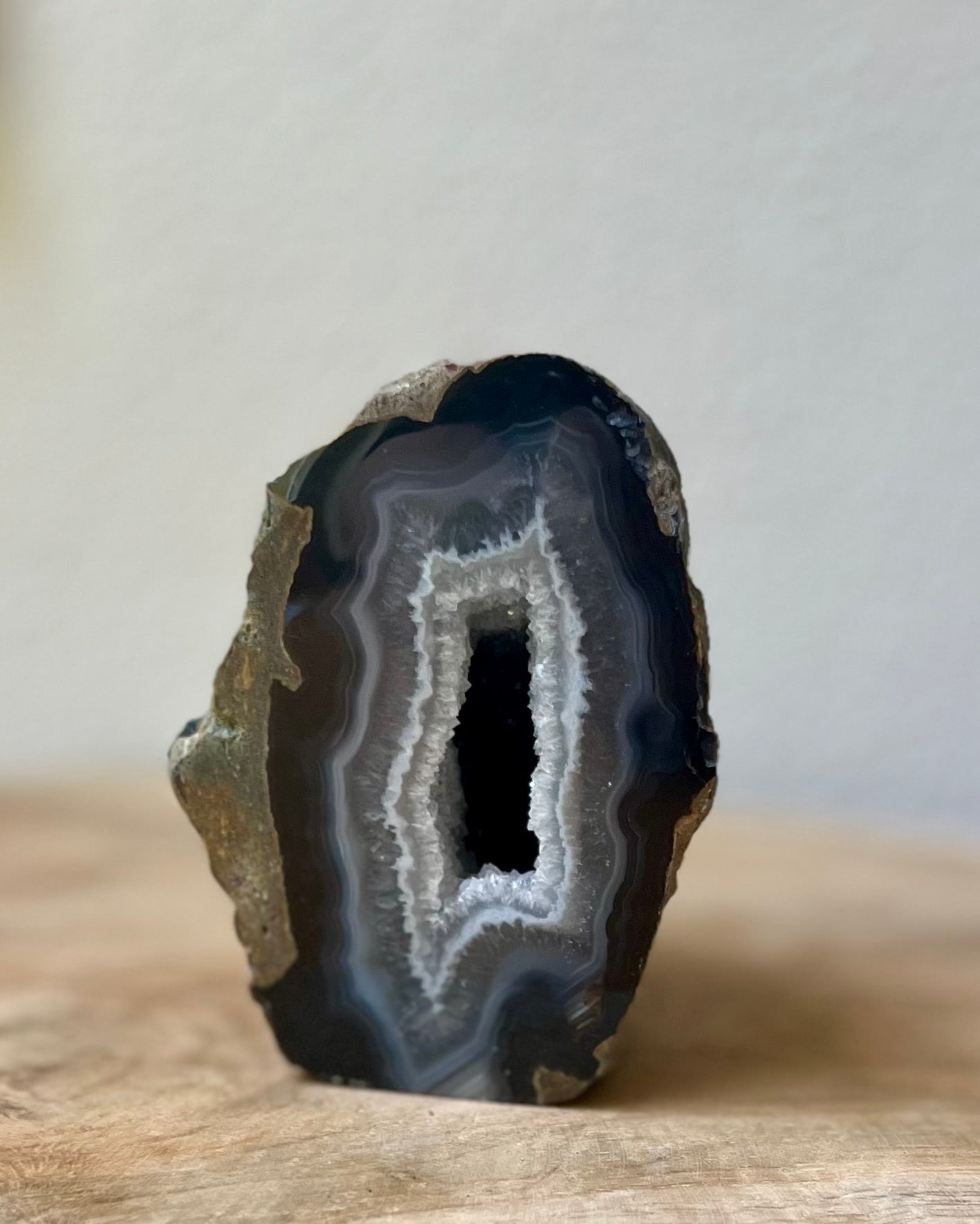 Agaat geode standvlak