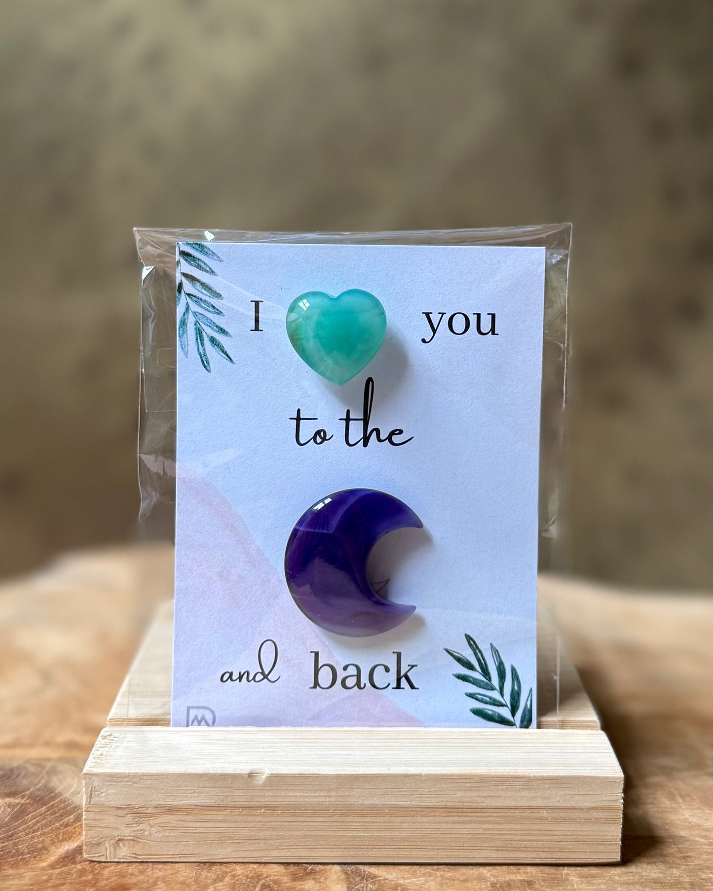 ‘I love you to the moon and back’ giftsetje