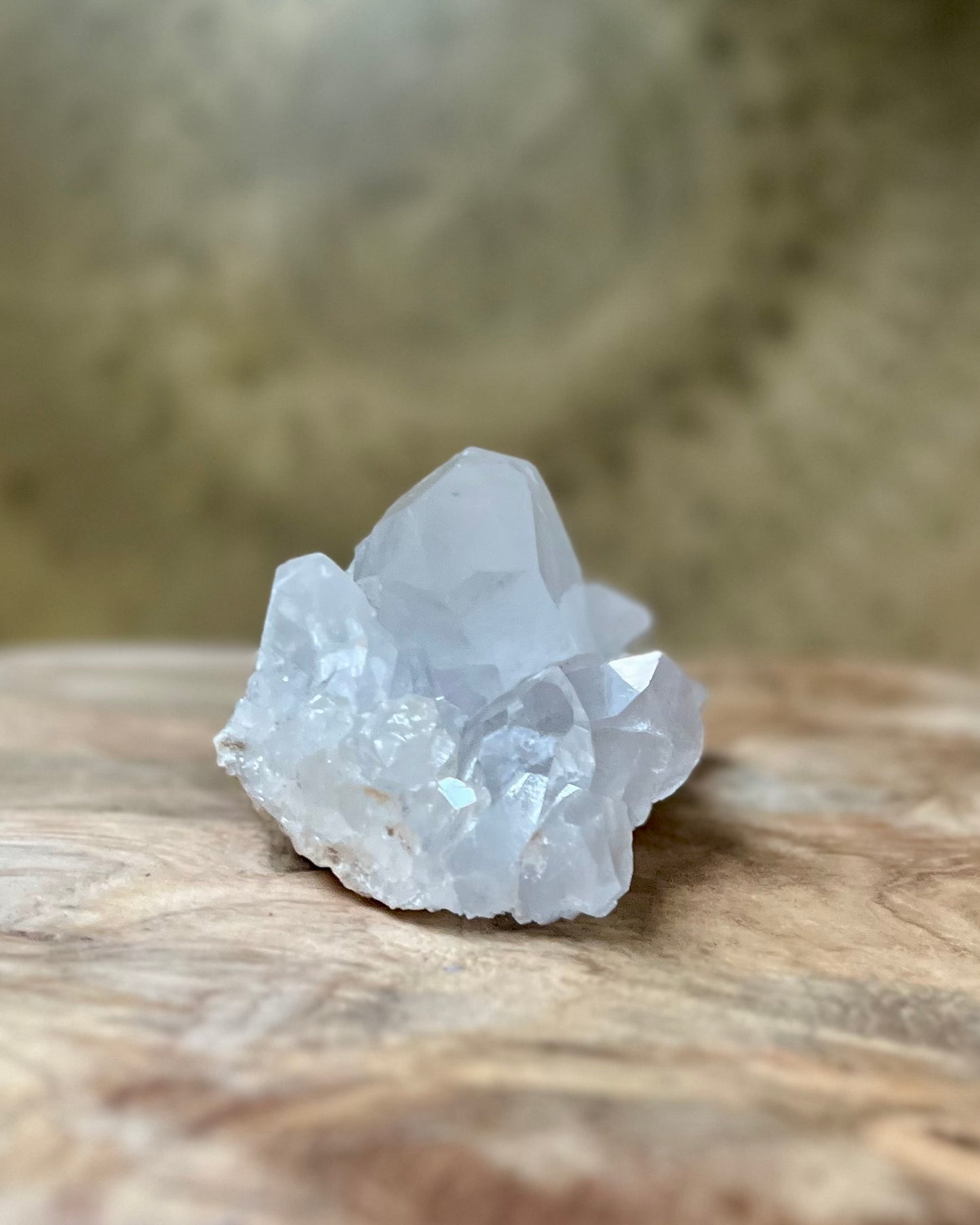 Rock crystal rough cluster