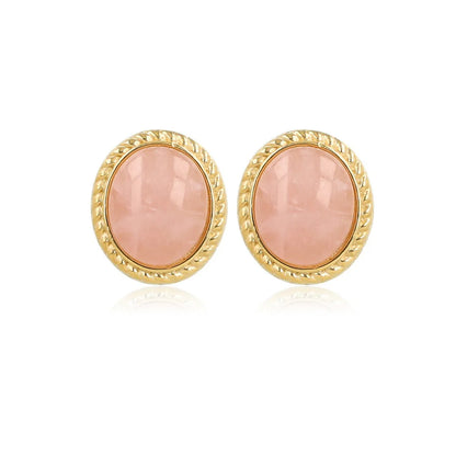 Rozekwarts oorstekers vintage
