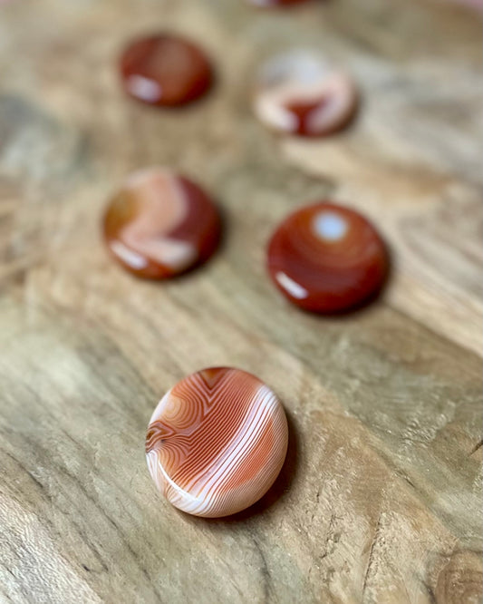 Worry Stone Carnelian Oval