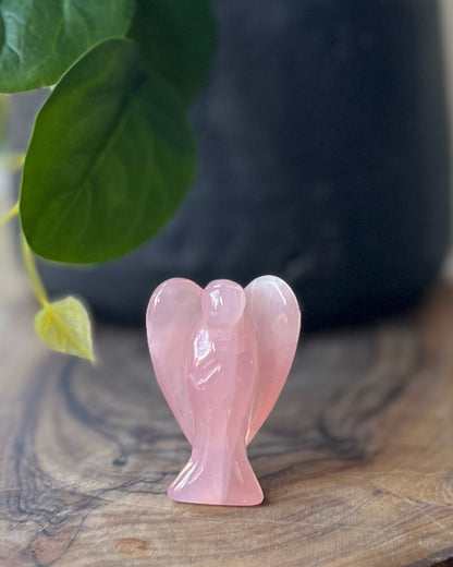 Rose quartz angel 5 cm