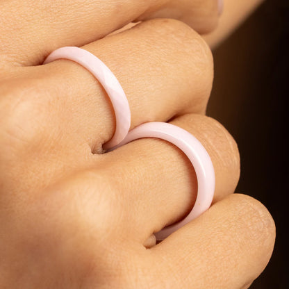 Keramiek ring Roze