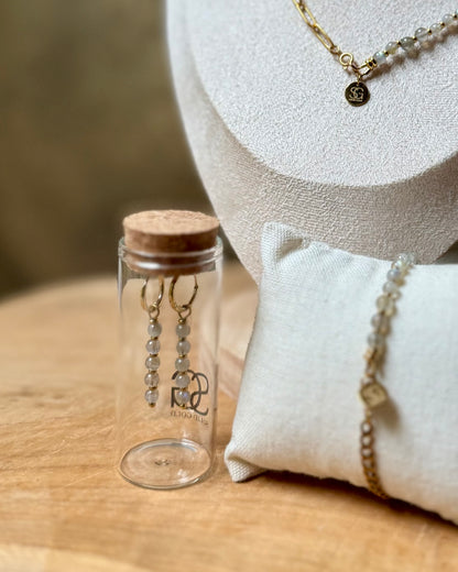 Isha Oorbellen Labradoriet