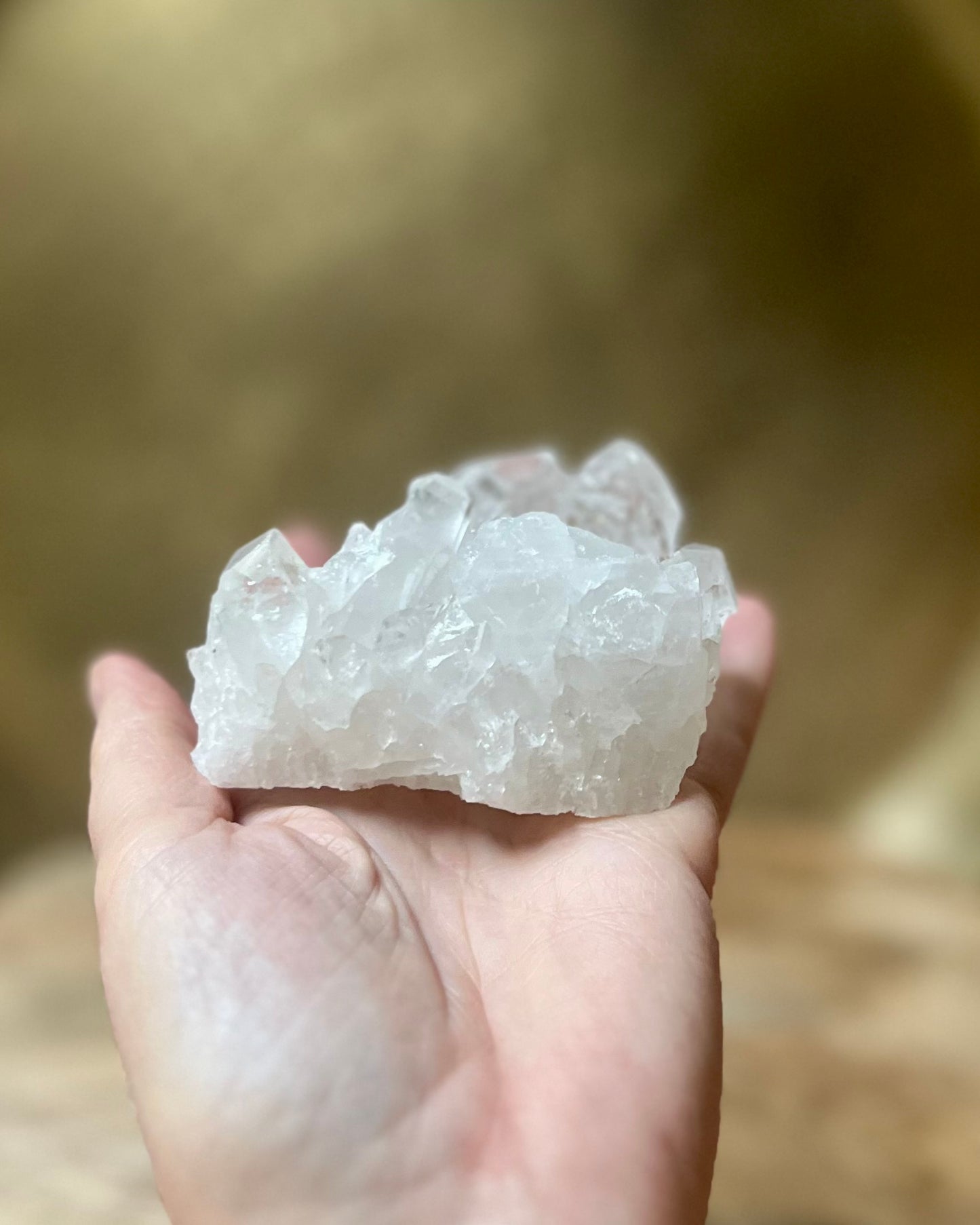 Rock crystal rough cluster