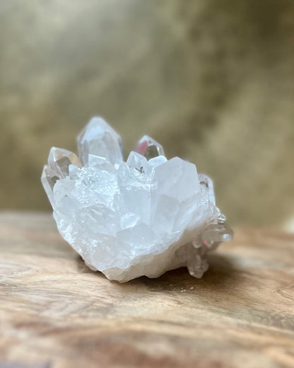 Rock crystal rough cluster