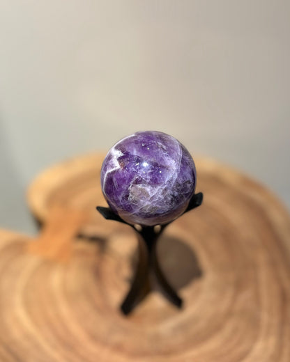 Chevron Amethyst Sphere