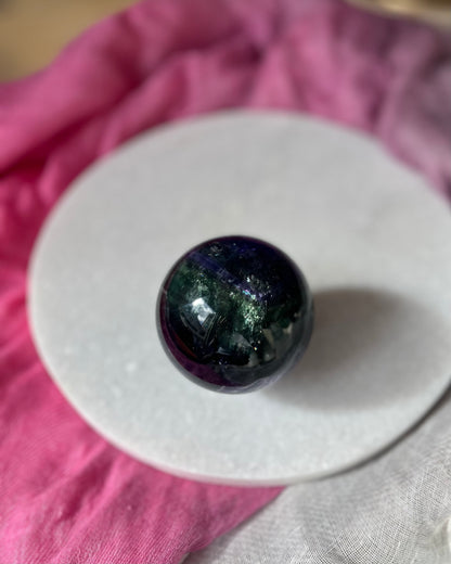 Rainbow Fluorite ball