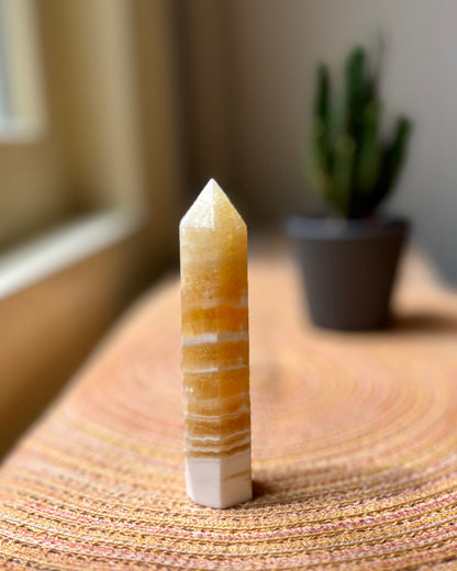 Yellow Calcite point