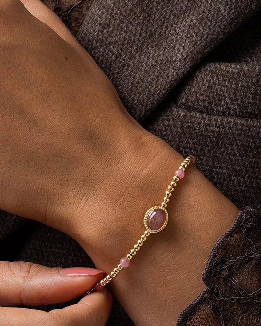 Aardbeienkwarts armband vintage