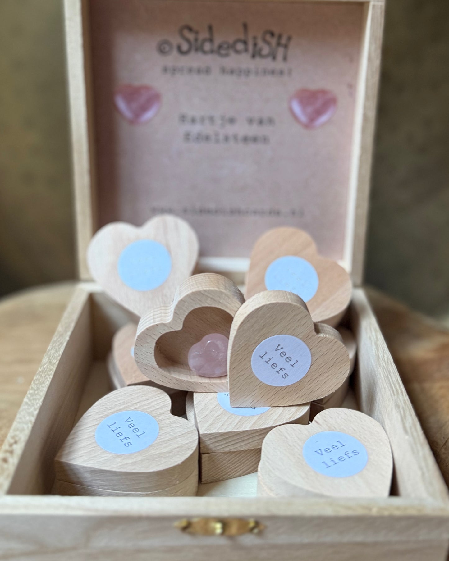 Hartendoosje Rozekwarts