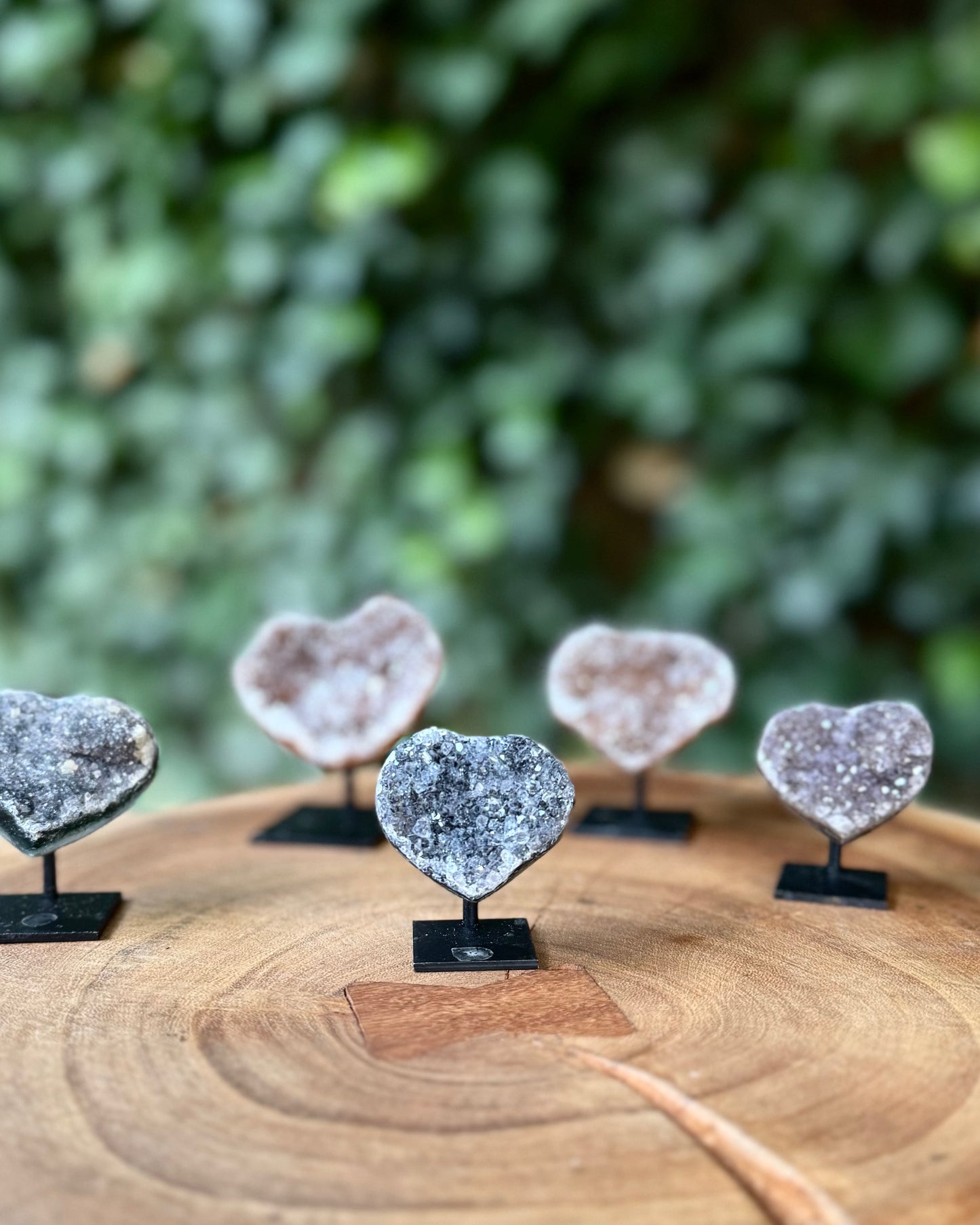 Amethist hartje op standaard