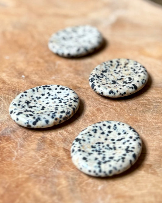 Worry Stone Dalmatier Jaspis ovaal