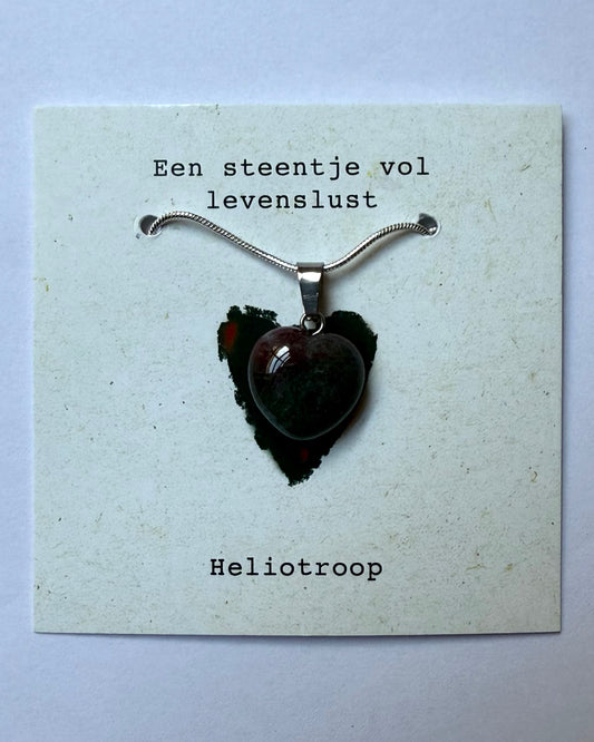 Ketting Steentje vol levenslust  - Heliotroop