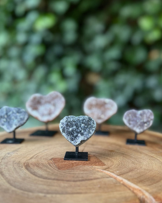 Amethist hartje op standaard