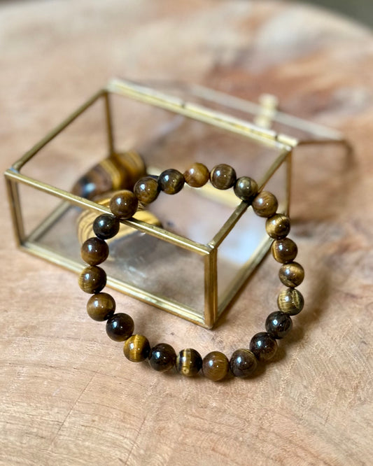 Tijgeroog armband 8 mm