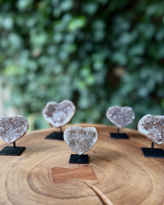 Amethist hartje op standaard