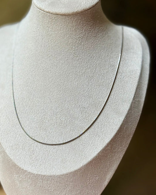 Zilverkleurige stainless steel ketting 50 cm
