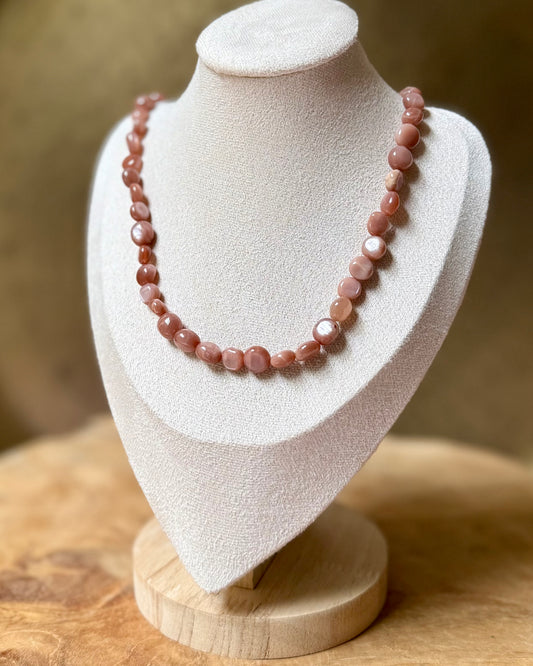 Zonne-maansteen ketting