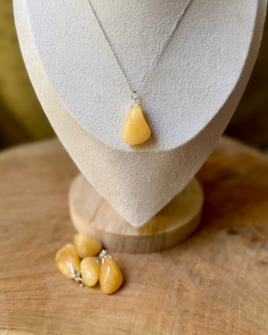 Edelsteenhanger Gele Calciet