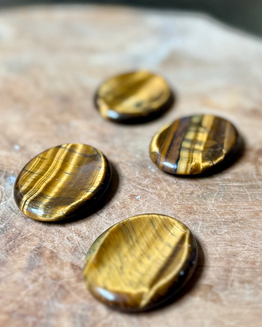 Worry Stone Tijgeroog ovaal