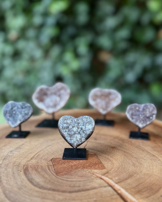 Amethist hartje op standaard