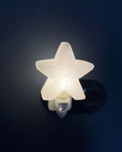 Salt stone night light star white