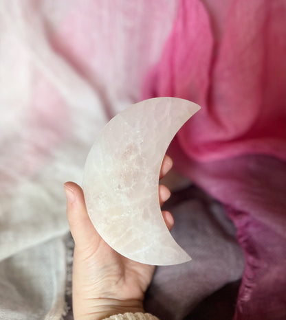 Selenite moon large